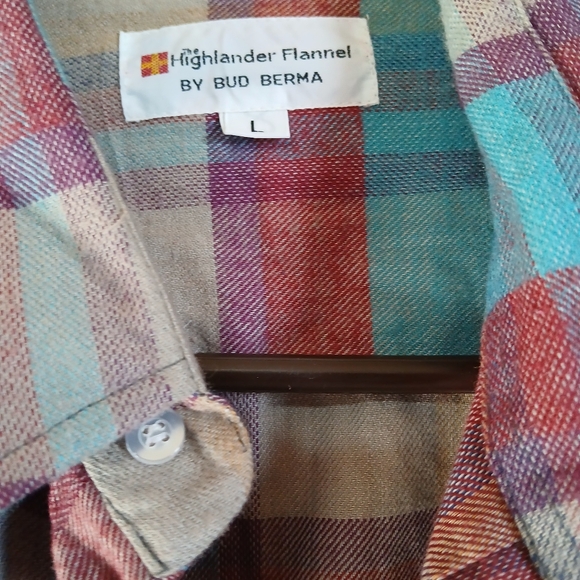 BUD BERMA Highlander Flannel Button Down Shirt - Picture 4 of 4
